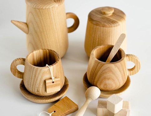 Wooden Tea Party Set4 Wooden Tea Party Set