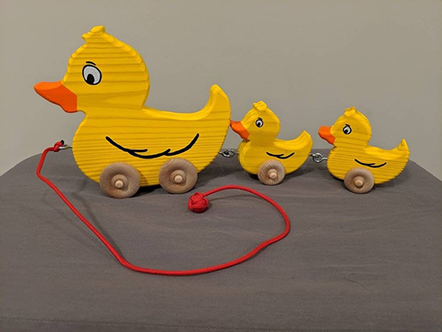 pull-along-duck Wooden pull-along duck